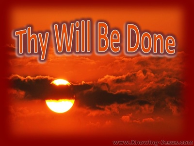 Matthew 6:10 Thy Will Be Done (red)